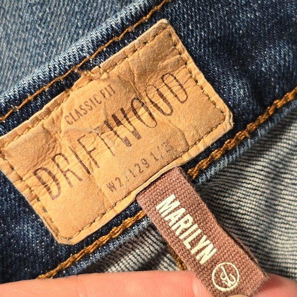 Driftwood Marilyn Jeans Womens 27 Blue‎ Distressed Destroyed Skinny Stretch - Picture 5 of 13